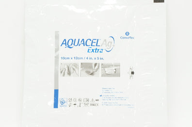 ConvaTec Aquacel Ag Extra Hydrofibre Wound Dressing 4 inch x 5 inch (x)